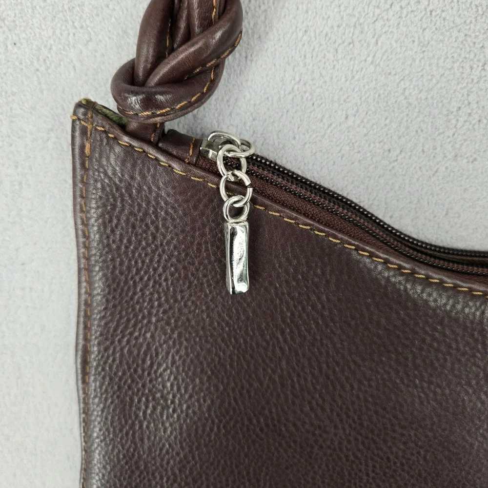 Brown Genuine Leather Crossbody Bag Adjustable Strap Distressed Vintage